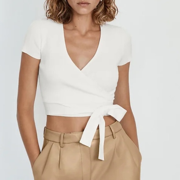 Wilfred Aritzia All Tied Up Sweater in Light Birch size L - Picture 2 of 10